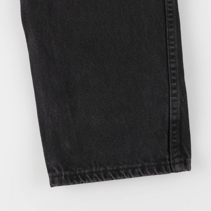 Rustler Black Denim Straight Denim Pants for Men, W33 equivalent cotton black type Vintage Second Hand