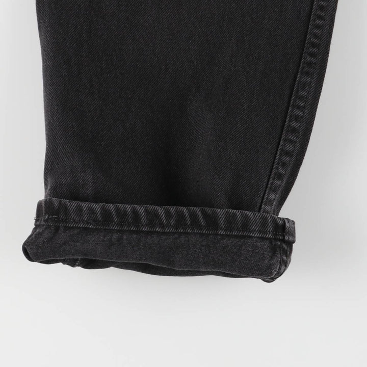 Rustler Black Denim Straight Denim Pants for Men, W33 equivalent cotton black type Vintage Second Hand
