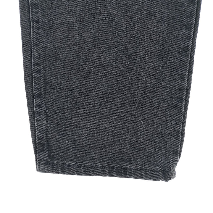 Rustler Black Denim Straight Denim Pants for Men, W33 equivalent cotton black type Vintage Second Hand