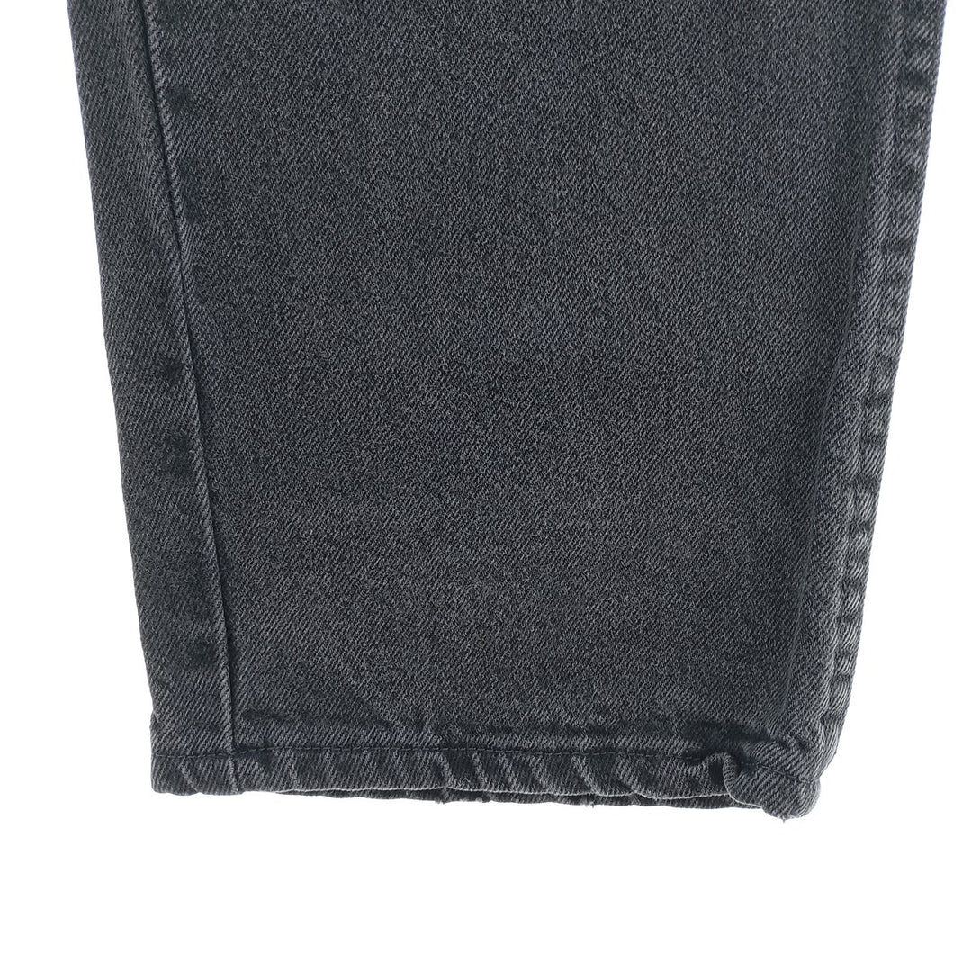 Rustler Black Denim Straight Denim Pants for Men, W33 equivalent cotton black type Vintage Second Hand