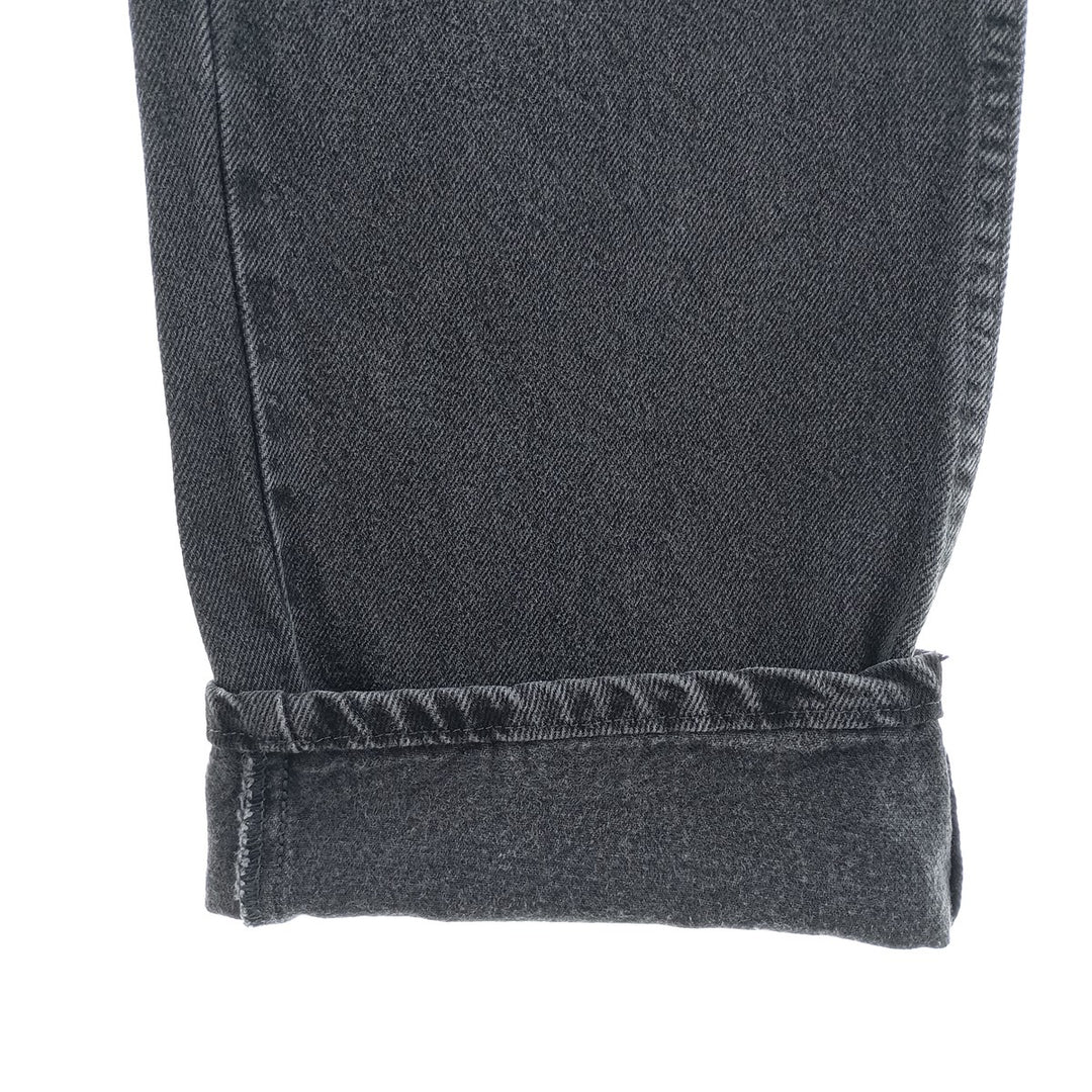 Rustler Black Denim Straight Denim Pants for Men, W33 equivalent cotton black type Vintage Second Hand