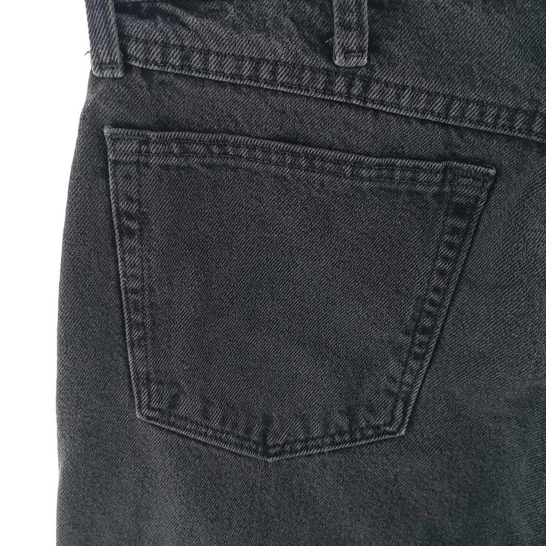 Rustler Black Denim Straight Denim Pants for Men, W33 equivalent cotton black type Vintage Second Hand