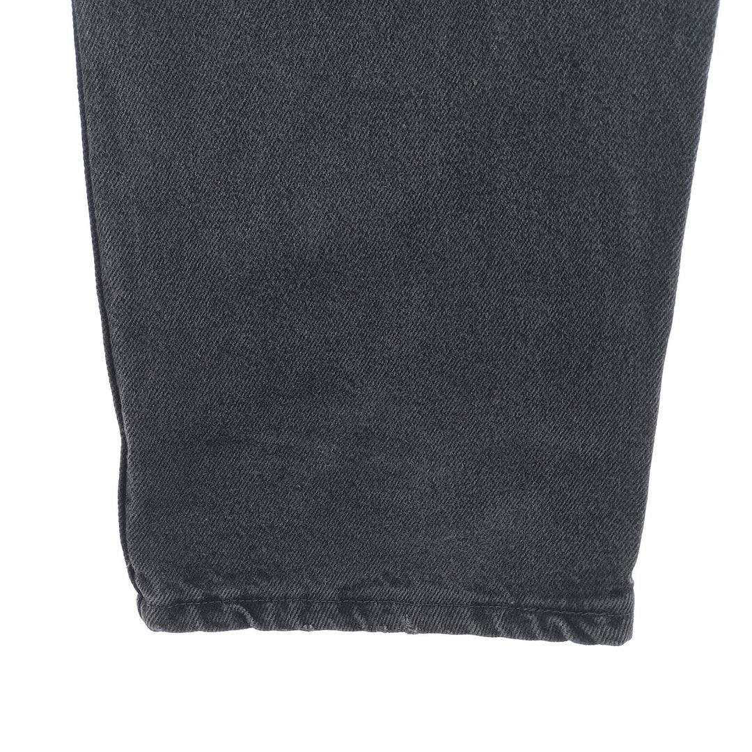 Rustler Black Denim Straight Denim Pants for Men, W33 equivalent cotton black type Vintage Second Hand