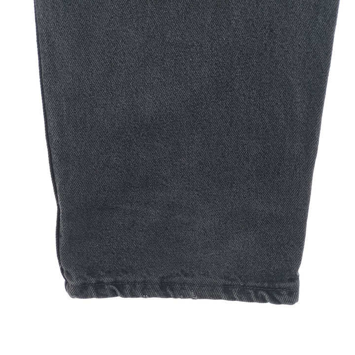 Rustler Black Denim Straight Denim Pants for Men, W33 equivalent cotton black type Vintage Second Hand
