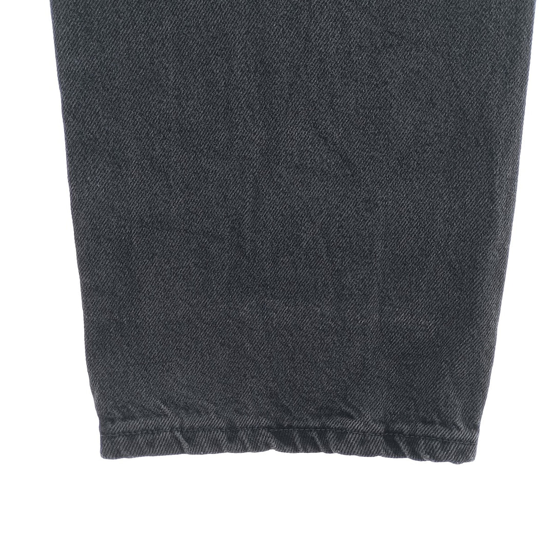 Rustler Black Denim Straight Denim Pants for Men, W33 equivalent cotton black type Vintage Second Hand