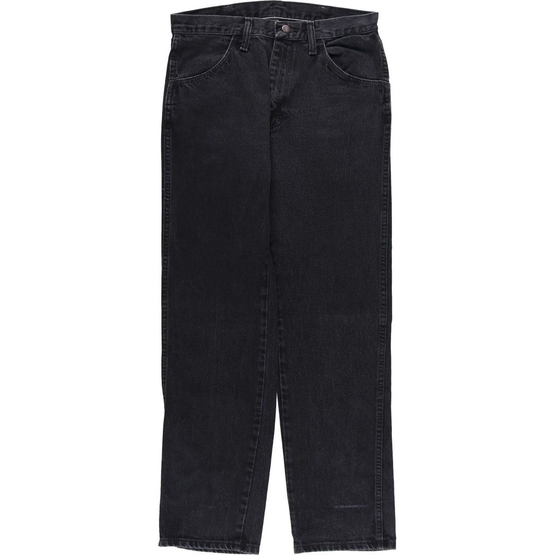 Rustler Black Denim Straight Denim Pants for Men, W30 equivalent cotton black type Vintage Second Hand