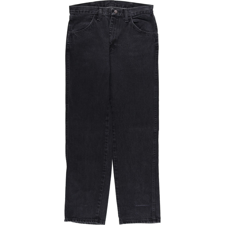 Rustler Black Denim Straight Denim Pants for Men, W30 equivalent cotton black type Vintage Second Hand