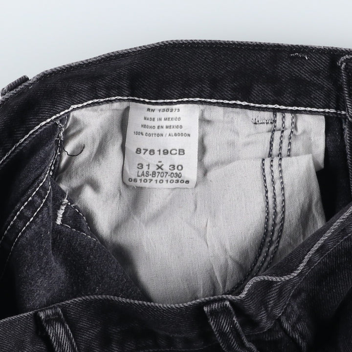 Rustler Black Denim Straight Denim Pants for Men, W30 equivalent cotton black type Vintage Second Hand