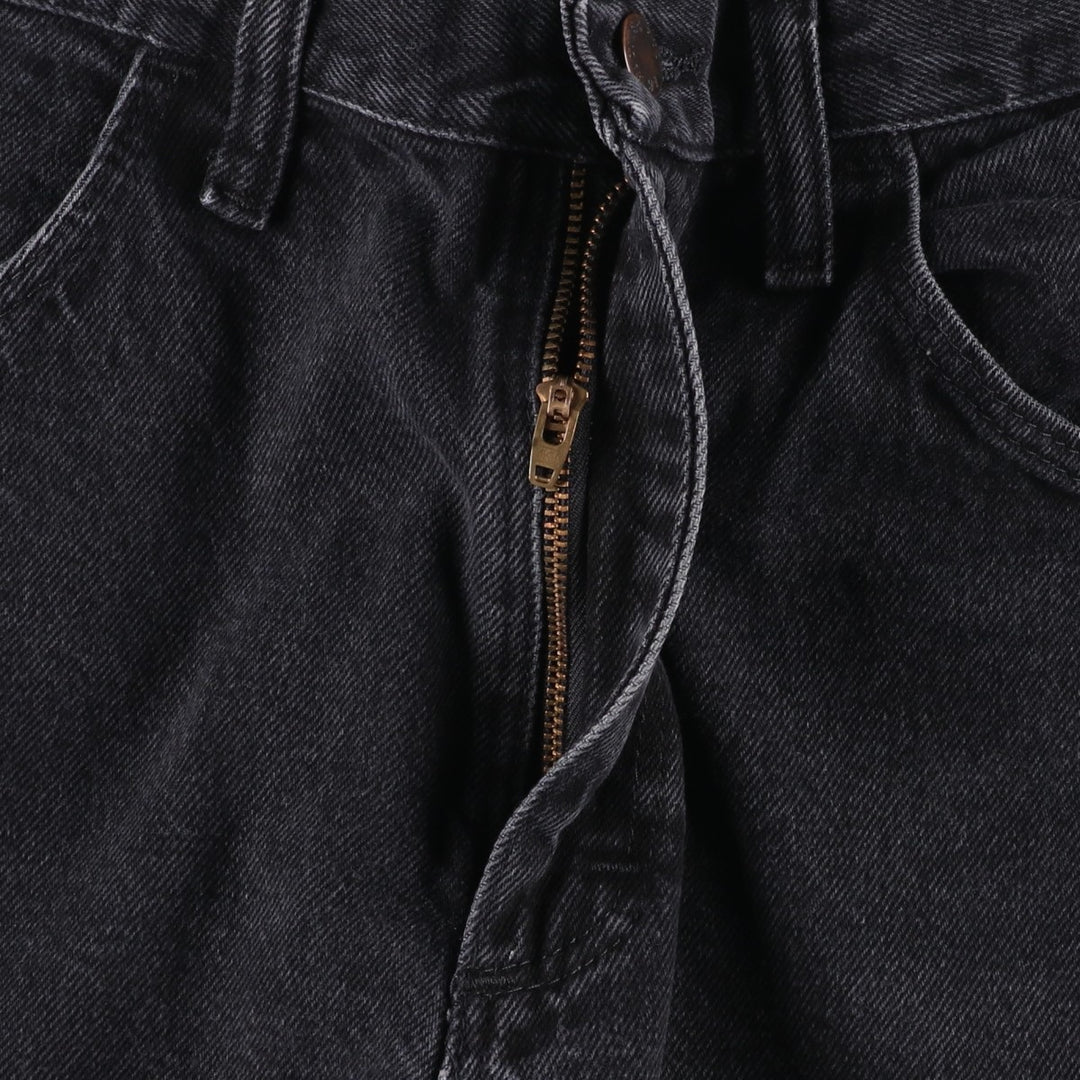 Rustler Black Denim Straight Denim Pants for Men, W30 equivalent cotton black type Vintage Second Hand