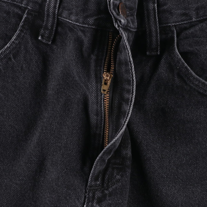 Rustler Black Denim Straight Denim Pants for Men, W30 equivalent cotton black type Vintage Second Hand