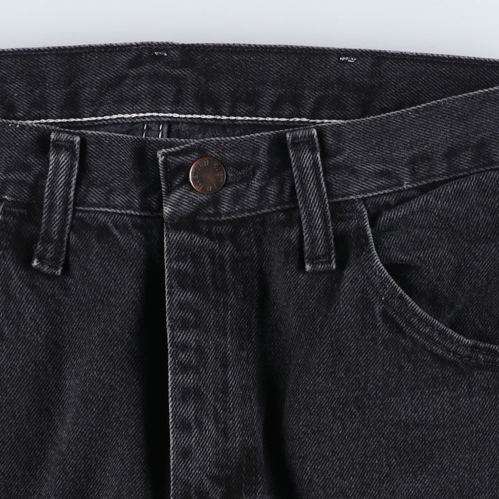Rustler Black Denim Straight Denim Pants for Men, W30 equivalent cotton black type Vintage Second Hand