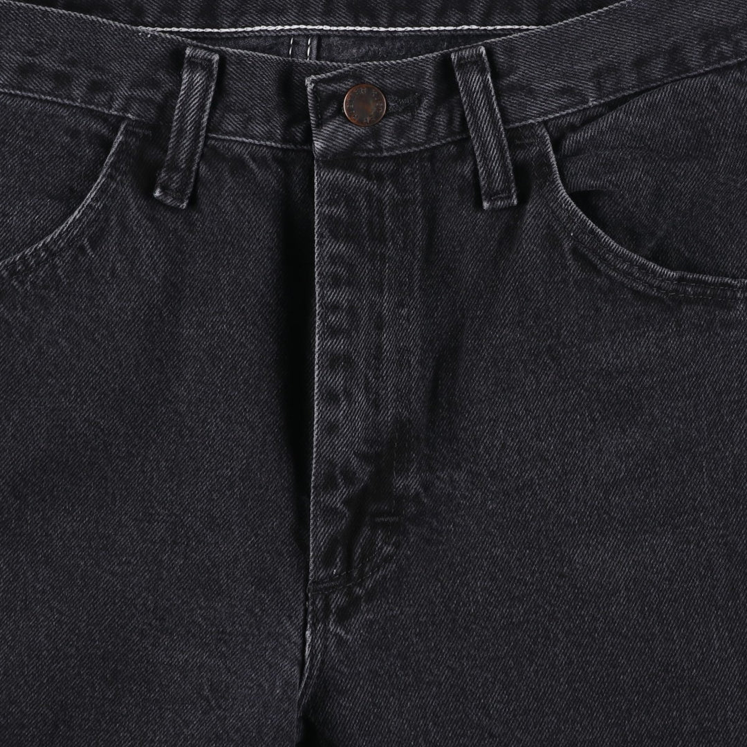 Rustler Black Denim Straight Denim Pants for Men, W30 equivalent cotton black type Vintage Second Hand