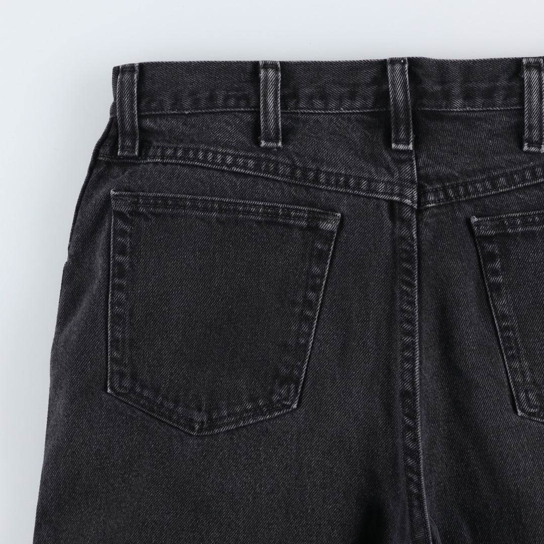 Rustler Black Denim Straight Denim Pants for Men, W30 equivalent cotton black type Vintage Second Hand