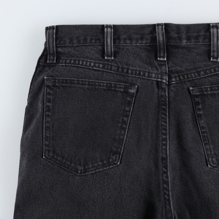 Rustler Black Denim Straight Denim Pants for Men, W30 equivalent cotton black type Vintage Second Hand