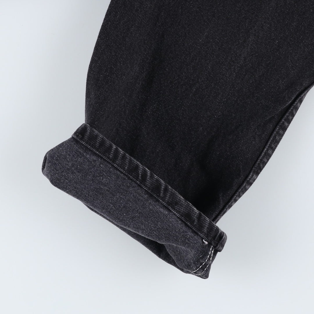 Rustler Black Denim Straight Denim Pants for Men, W30 equivalent cotton black type Vintage Second Hand