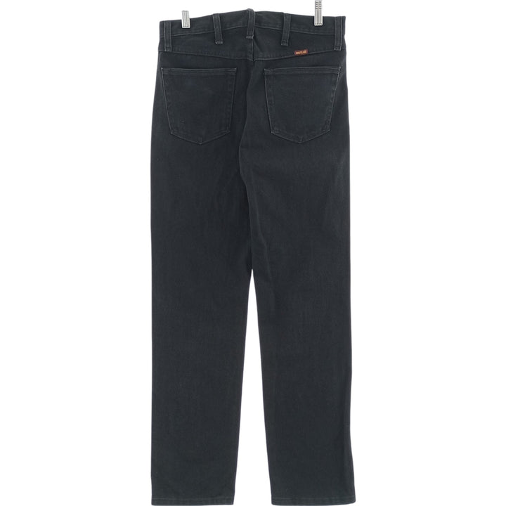 Rustler Black Denim Straight Denim Pants for Men, W30 equivalent cotton black type Vintage Second Hand