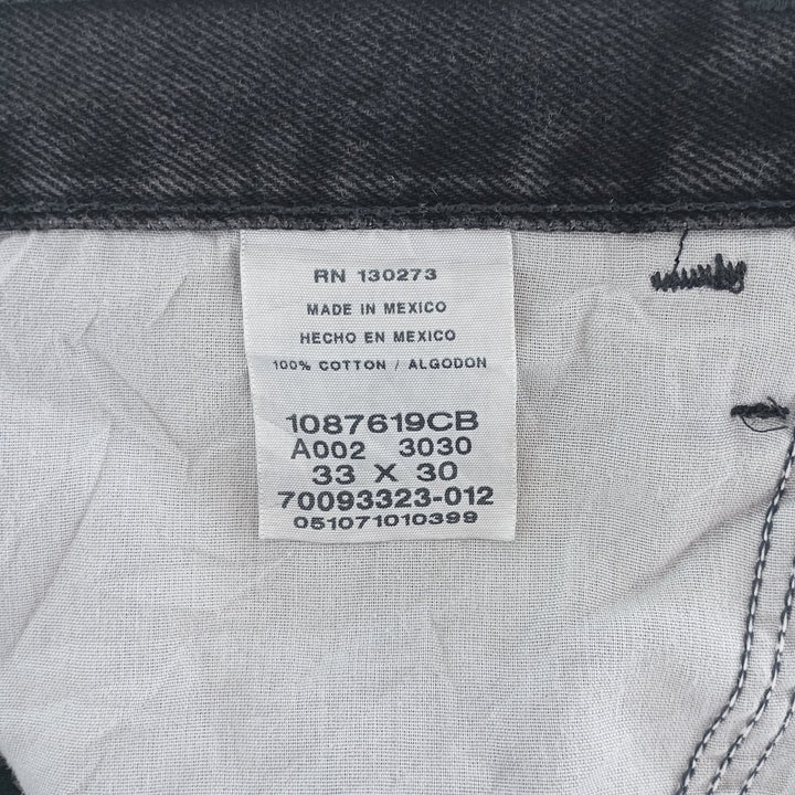 Rustler Black Denim Straight Denim Pants for Men, W33 equivalent cotton black type Vintage Second Hand