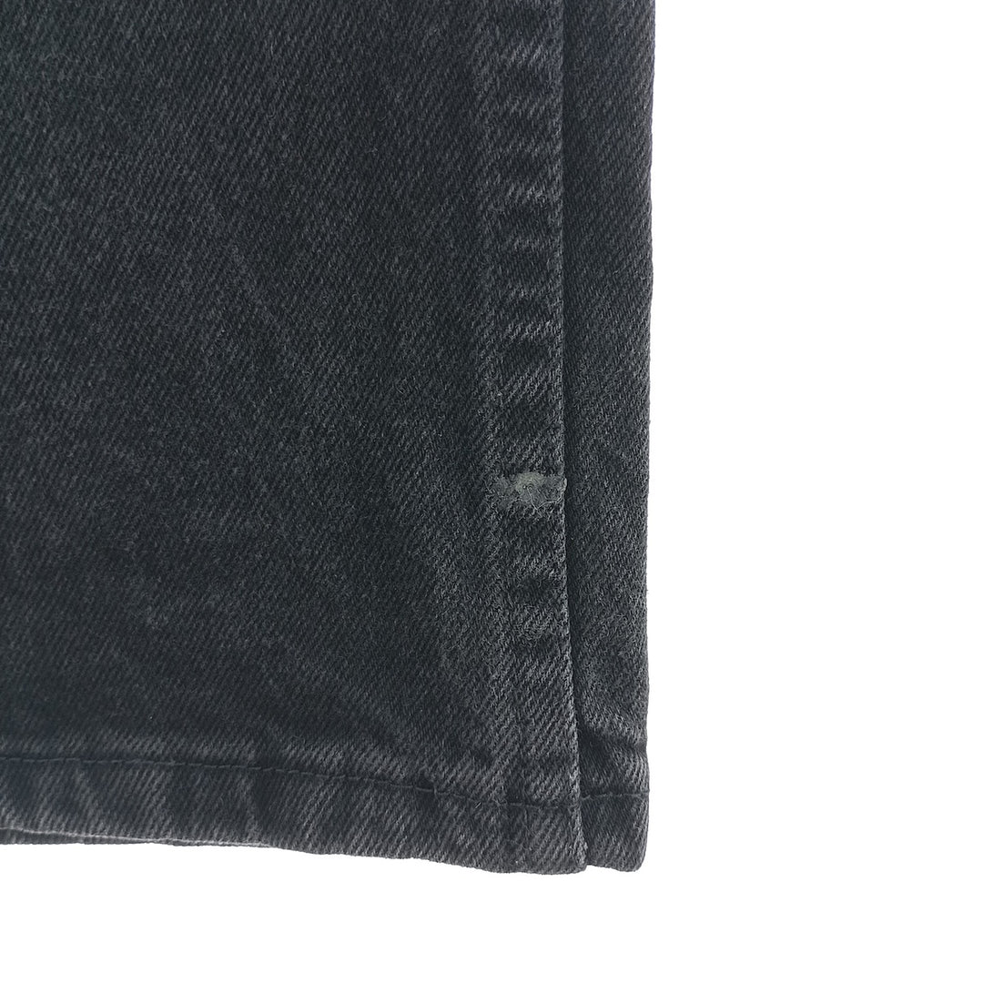 Rustler Black Denim Straight Denim Pants for Men, W33 equivalent cotton black type Vintage Second Hand
