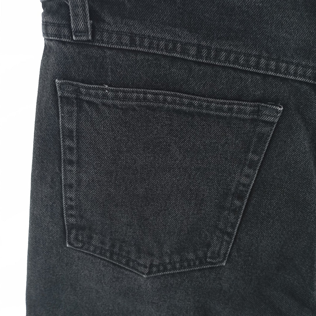 Rustler Black Denim Straight Denim Pants for Men, W33 equivalent cotton black type Vintage Second Hand