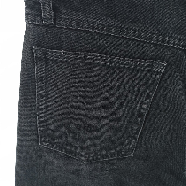 Rustler Black Denim Straight Denim Pants for Men, W33 equivalent cotton black type Vintage Second Hand