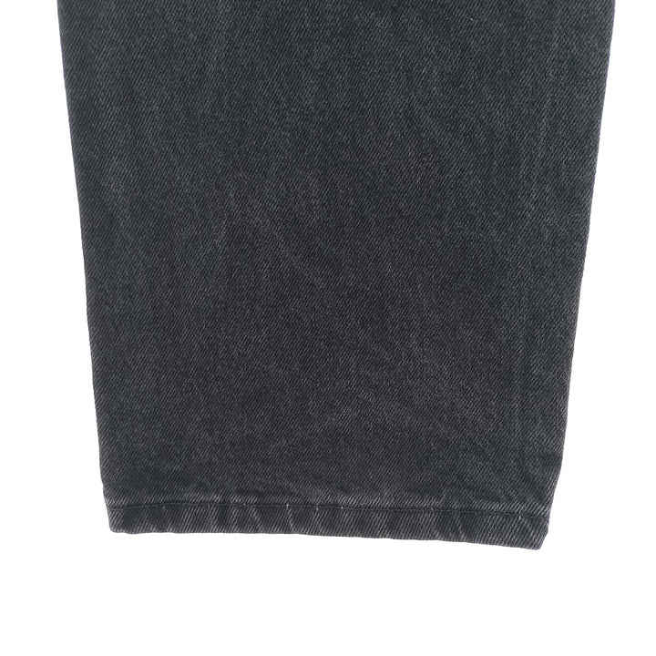 Rustler Black Denim Straight Denim Pants for Men, W33 equivalent cotton black type Vintage Second Hand