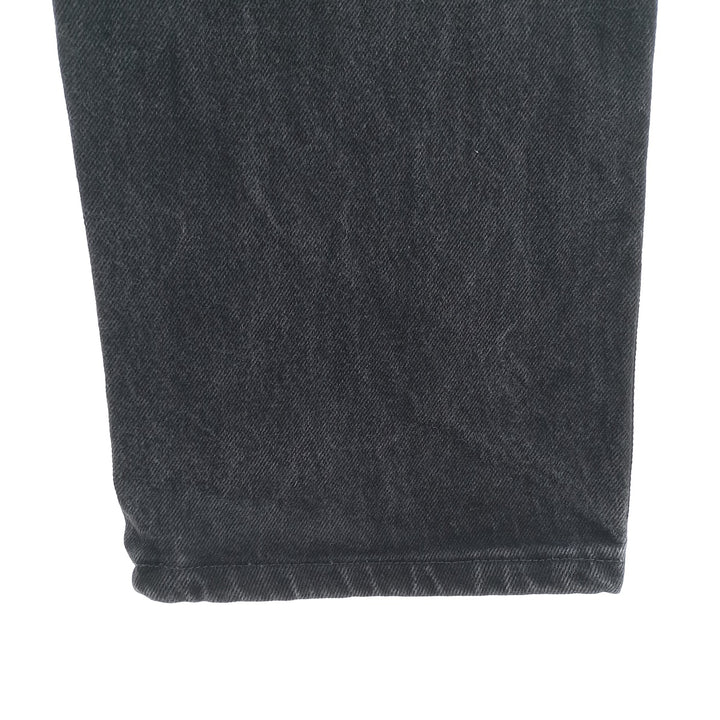 Rustler Black Denim Straight Denim Pants for Men, W33 equivalent cotton black type Vintage Second Hand