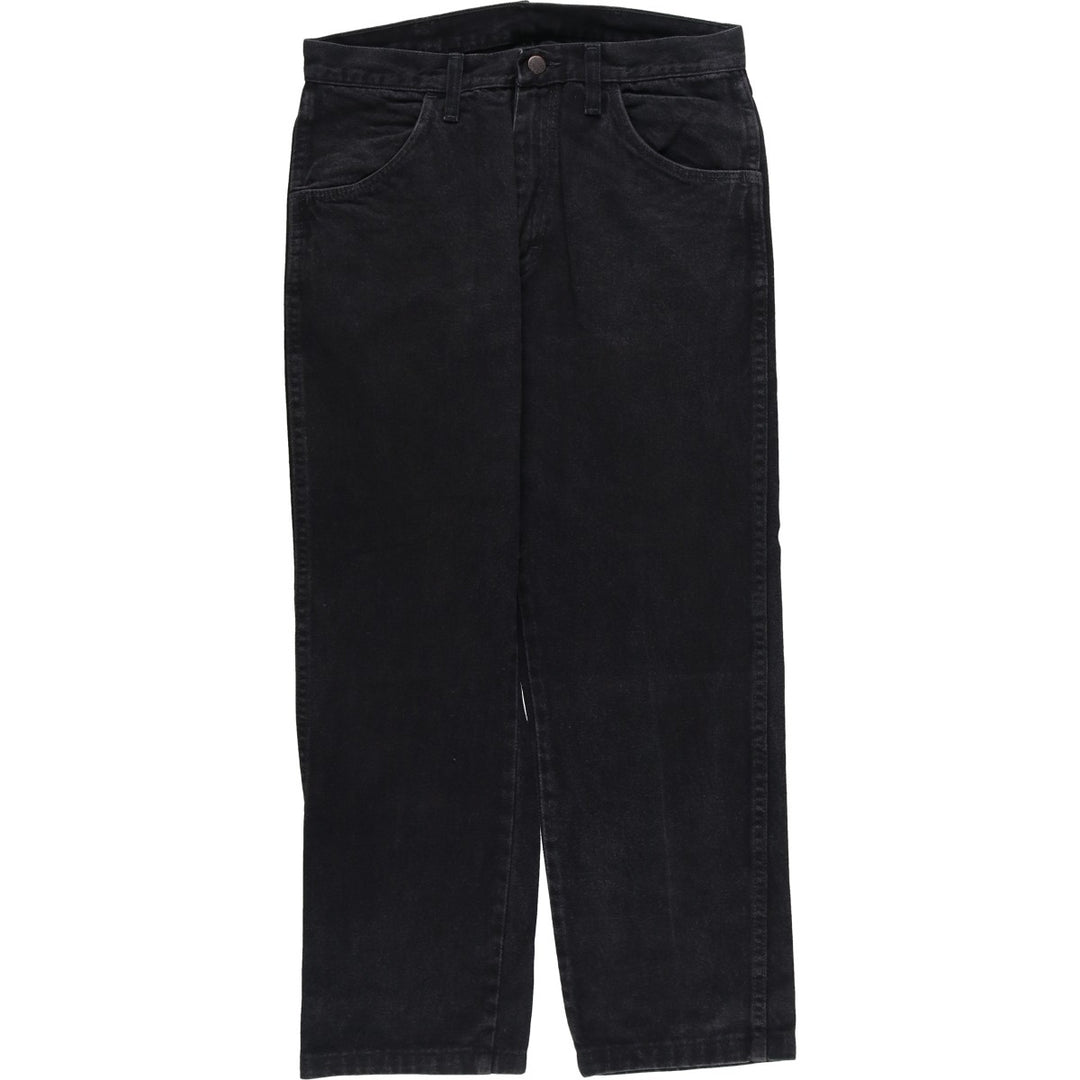Rustler Black Denim Straight Denim Pants for Men, W31 equivalent cotton black type Vintage Second Hand