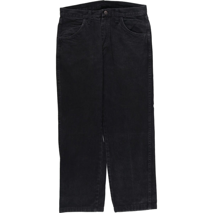 Rustler Black Denim Straight Denim Pants for Men, W31 equivalent cotton black type Vintage Second Hand