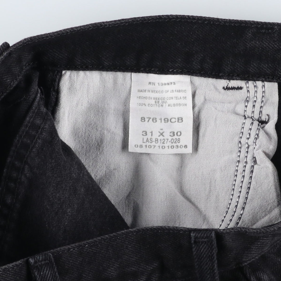 Rustler Black Denim Straight Denim Pants for Men, W31 equivalent cotton black type Vintage Second Hand