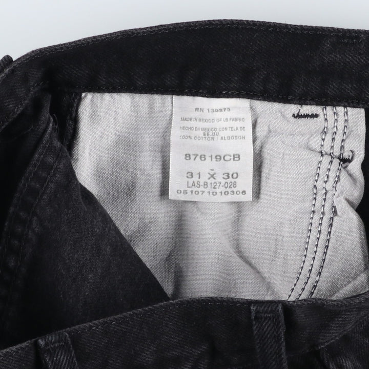 Rustler Black Denim Straight Denim Pants for Men, W31 equivalent cotton black type Vintage Second Hand