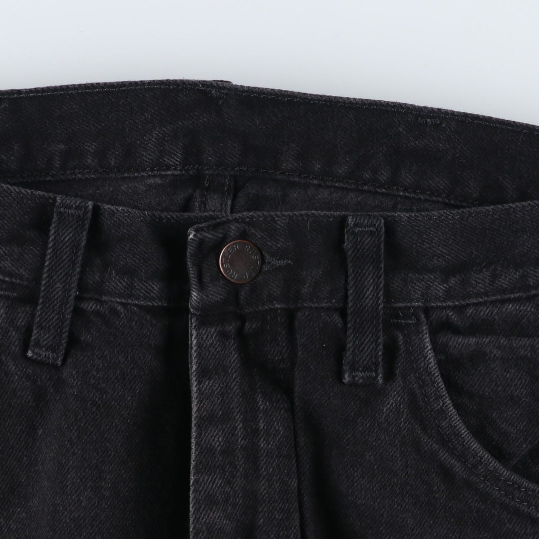 Rustler Black Denim Straight Denim Pants for Men, W31 equivalent cotton black type Vintage Second Hand