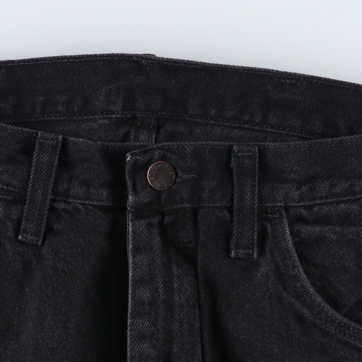 Rustler Black Denim Straight Denim Pants for Men, W31 equivalent cotton black type Vintage Second Hand