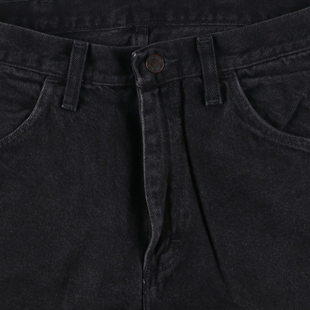 Rustler Black Denim Straight Denim Pants for Men, W31 equivalent cotton black type Vintage Second Hand