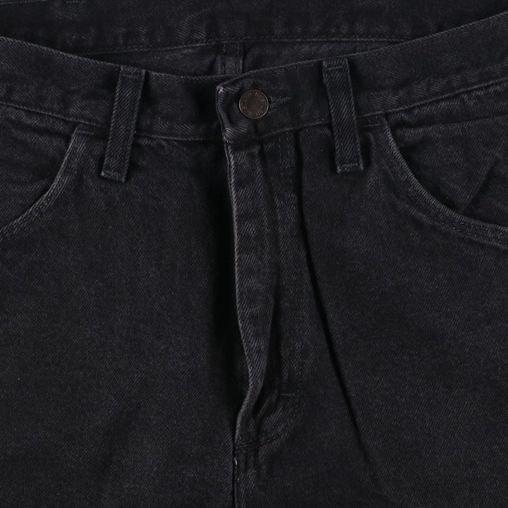 Rustler Black Denim Straight Denim Pants for Men, W31 equivalent cotton black type Vintage Second Hand