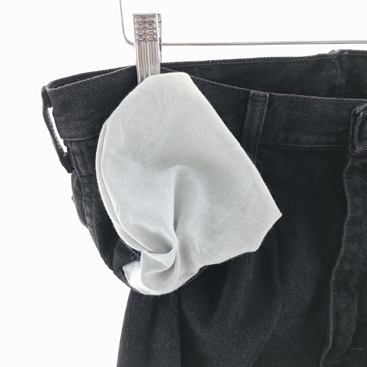 Rustler Black Denim Straight Denim Pants for Men, W34 equivalent cotton black type Vintage Second Hand