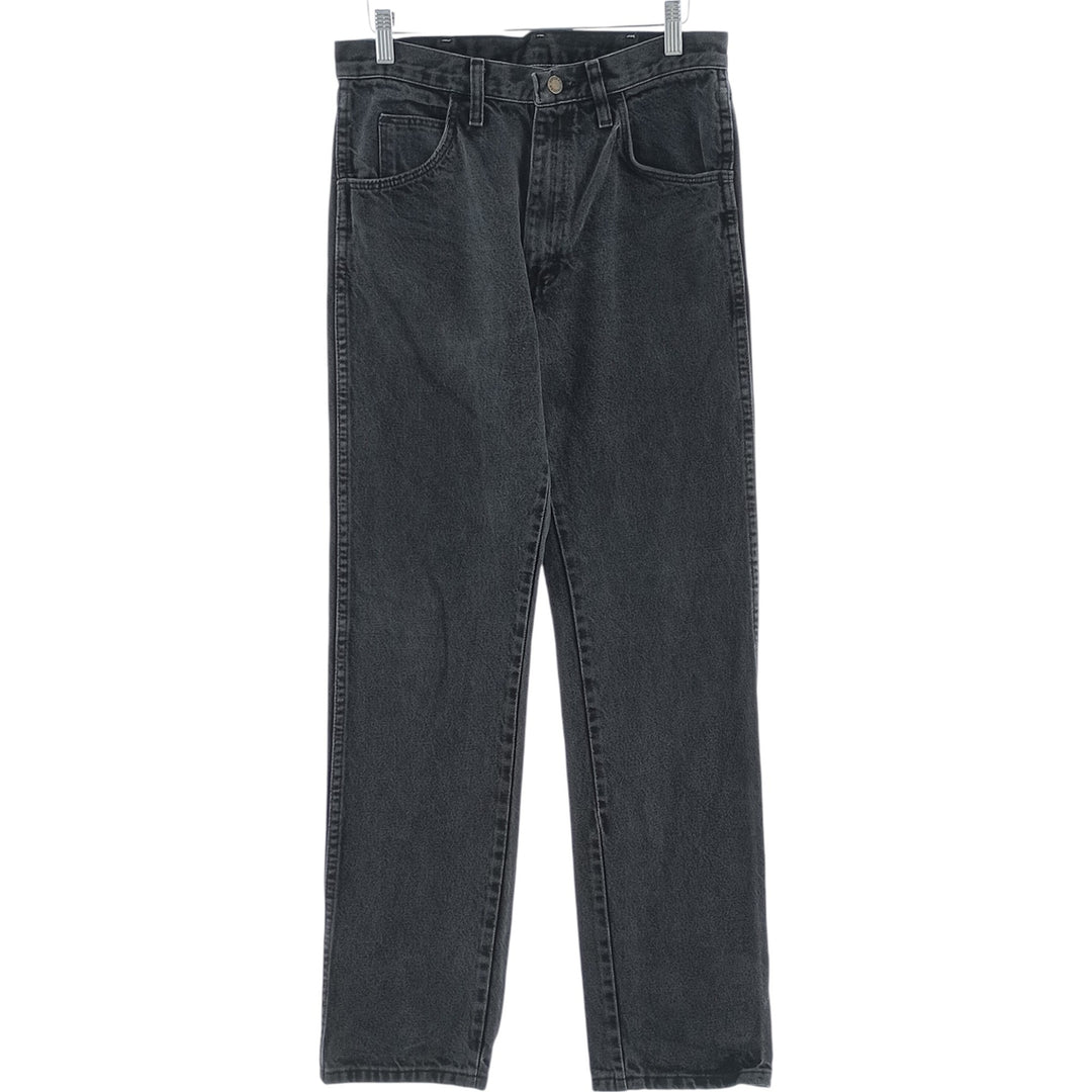 Rustler Black Denim Straight Denim Pants for Men, W30 equivalent cotton black type Vintage Second Hand