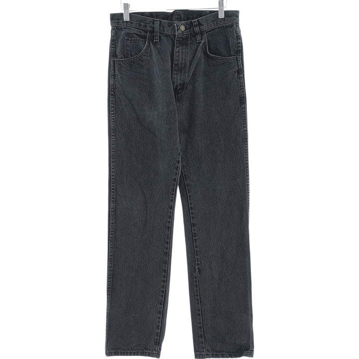 Rustler Black Denim Straight Denim Pants for Men, W30 equivalent cotton black type Vintage Second Hand