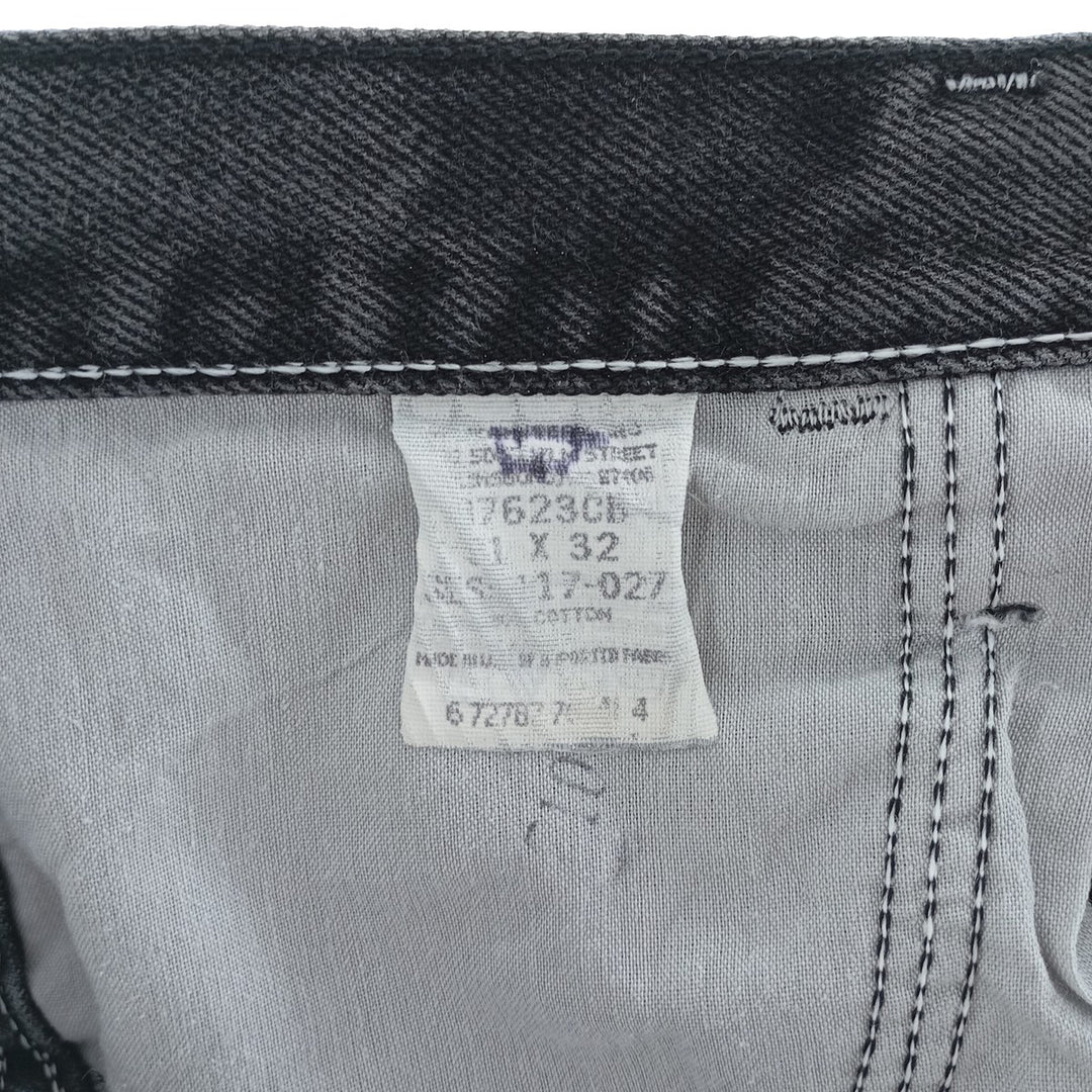 Rustler Black Denim Straight Denim Pants for Men, W30 equivalent cotton black type Vintage Second Hand