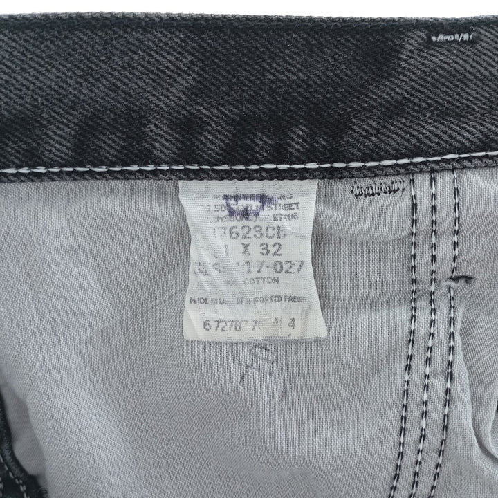 Rustler Black Denim Straight Denim Pants for Men, W30 equivalent cotton black type Vintage Second Hand