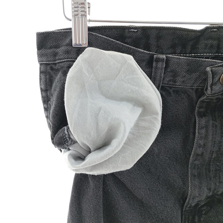 Rustler Black Denim Straight Denim Pants for Men, W30 equivalent cotton black type Vintage Second Hand