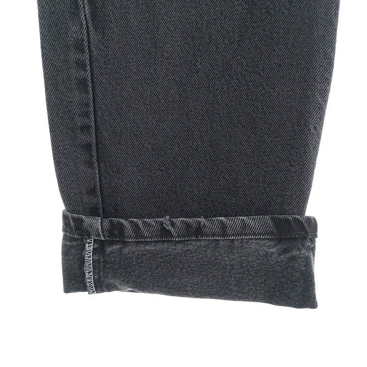 Rustler Black Denim Straight Denim Pants for Men, W30 equivalent cotton black type Vintage Second Hand