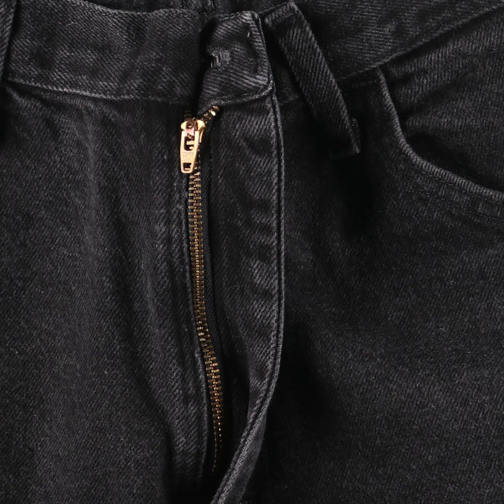 Rustler Black Denim Straight Denim Pants for Men, W35 equivalent cotton black type Vintage Second Hand