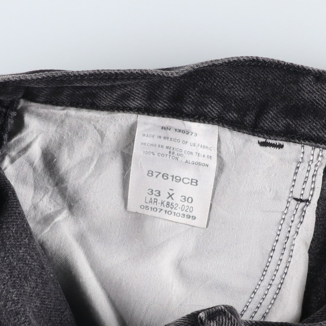 Rustler Black Denim Straight Denim Pants for Men, W32 equivalent cotton black type Vintage Second Hand