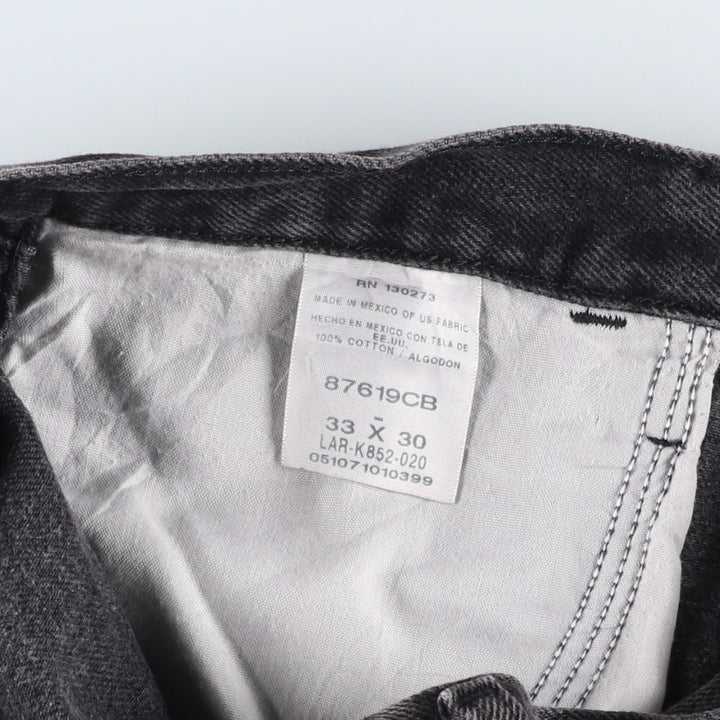 Rustler Black Denim Straight Denim Pants for Men, W32 equivalent cotton black type Vintage Second Hand