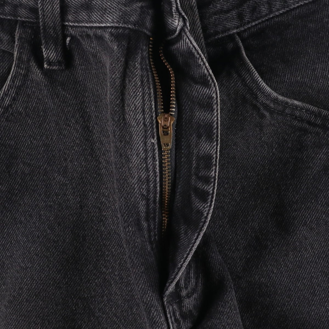 Rustler Black Denim Straight Denim Pants for Men, W32 equivalent cotton black type Vintage Second Hand