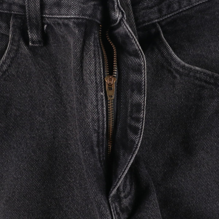 Rustler Black Denim Straight Denim Pants for Men, W32 equivalent cotton black type Vintage Second Hand