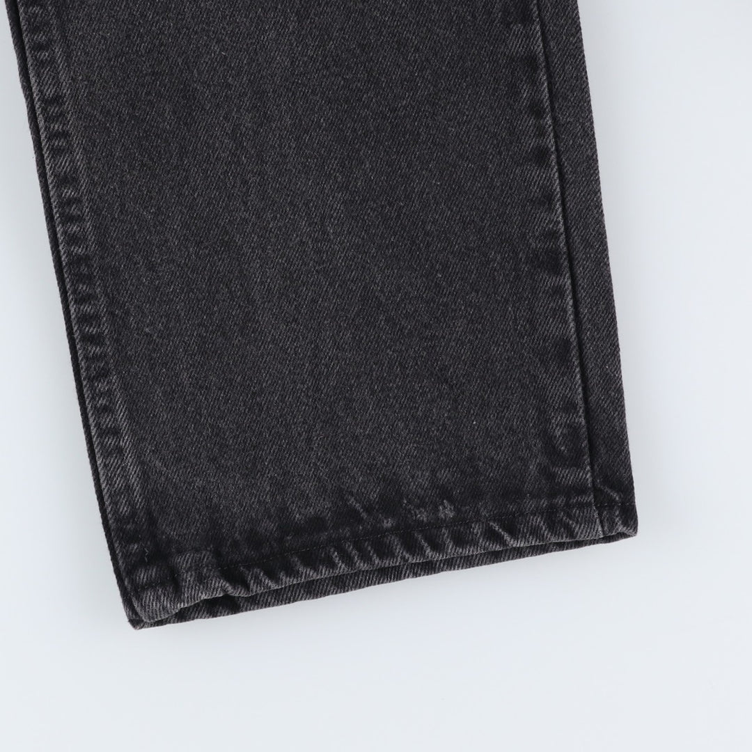 Rustler Black Denim Straight Denim Pants for Men, W32 equivalent cotton black type Vintage Second Hand