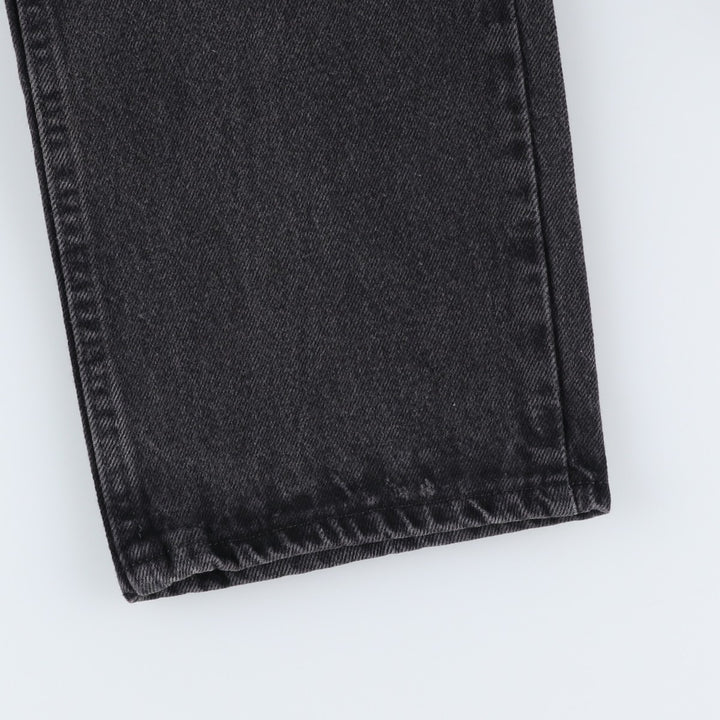 Rustler Black Denim Straight Denim Pants for Men, W32 equivalent cotton black type Vintage Second Hand