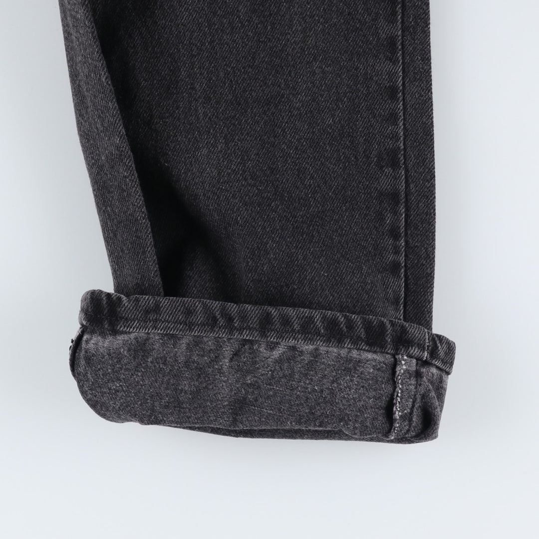 Rustler Black Denim Straight Denim Pants for Men, W32 equivalent cotton black type Vintage Second Hand