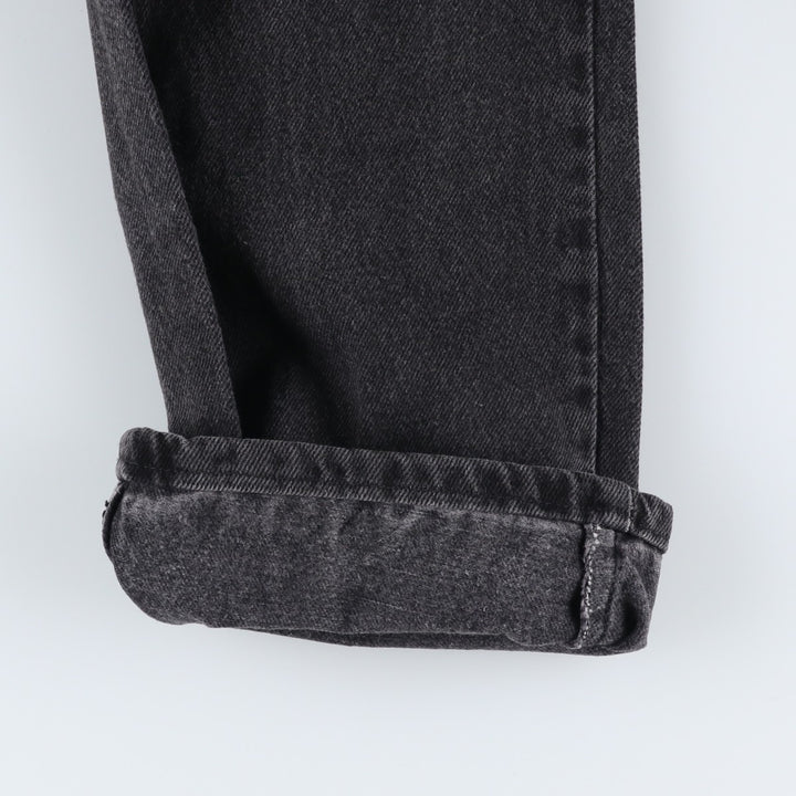Rustler Black Denim Straight Denim Pants for Men, W32 equivalent cotton black type Vintage Second Hand
